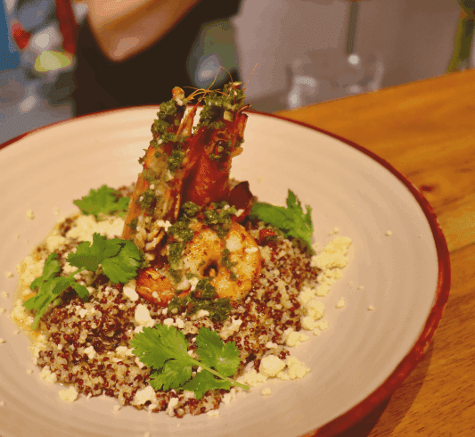 Gambas Quinotto